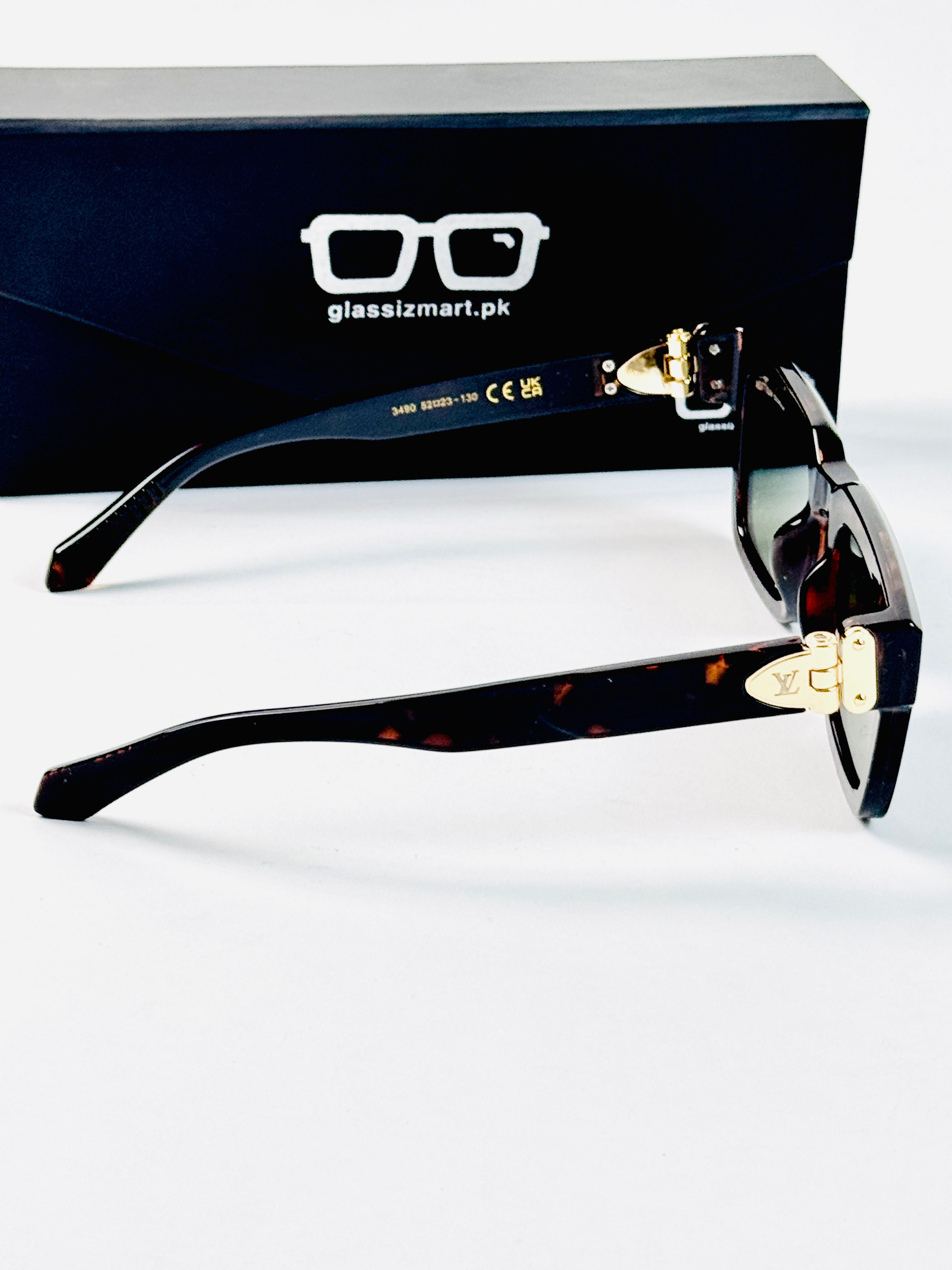 Louis Vuitton – 3490 – 52 – Tortoise Green – Acetate – Sunglasses – Unisex