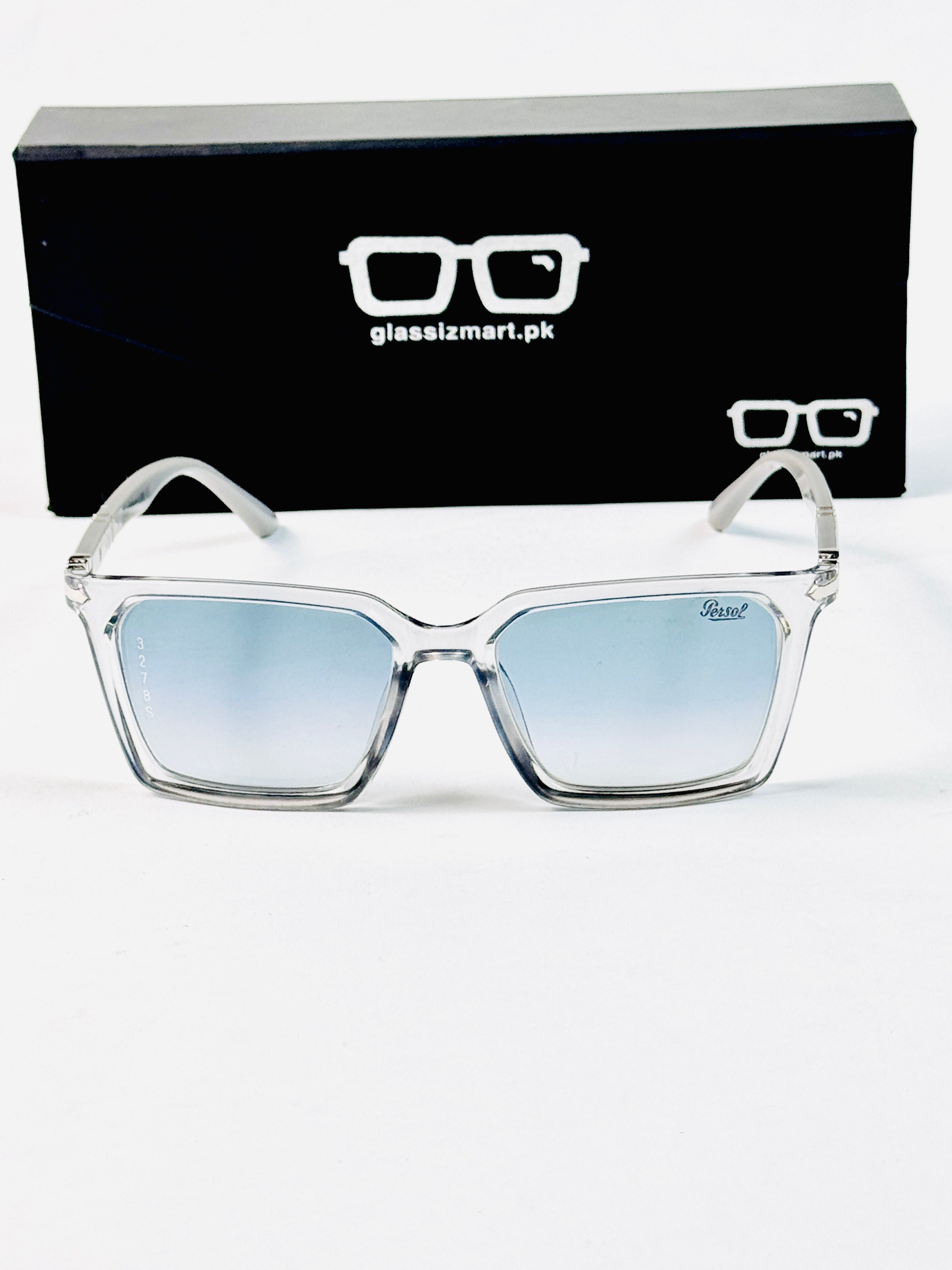 Persol – 3278 - 58 - Transparent Blue – Acetate - Sunglasses – Unisex