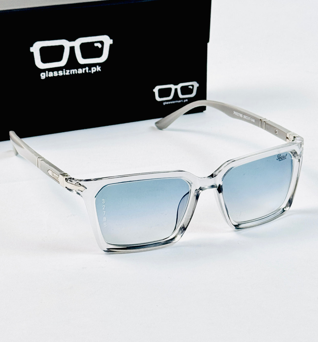 Persol – 3278 - 58 - Transparent Blue – Acetate - Sunglasses – Unisex