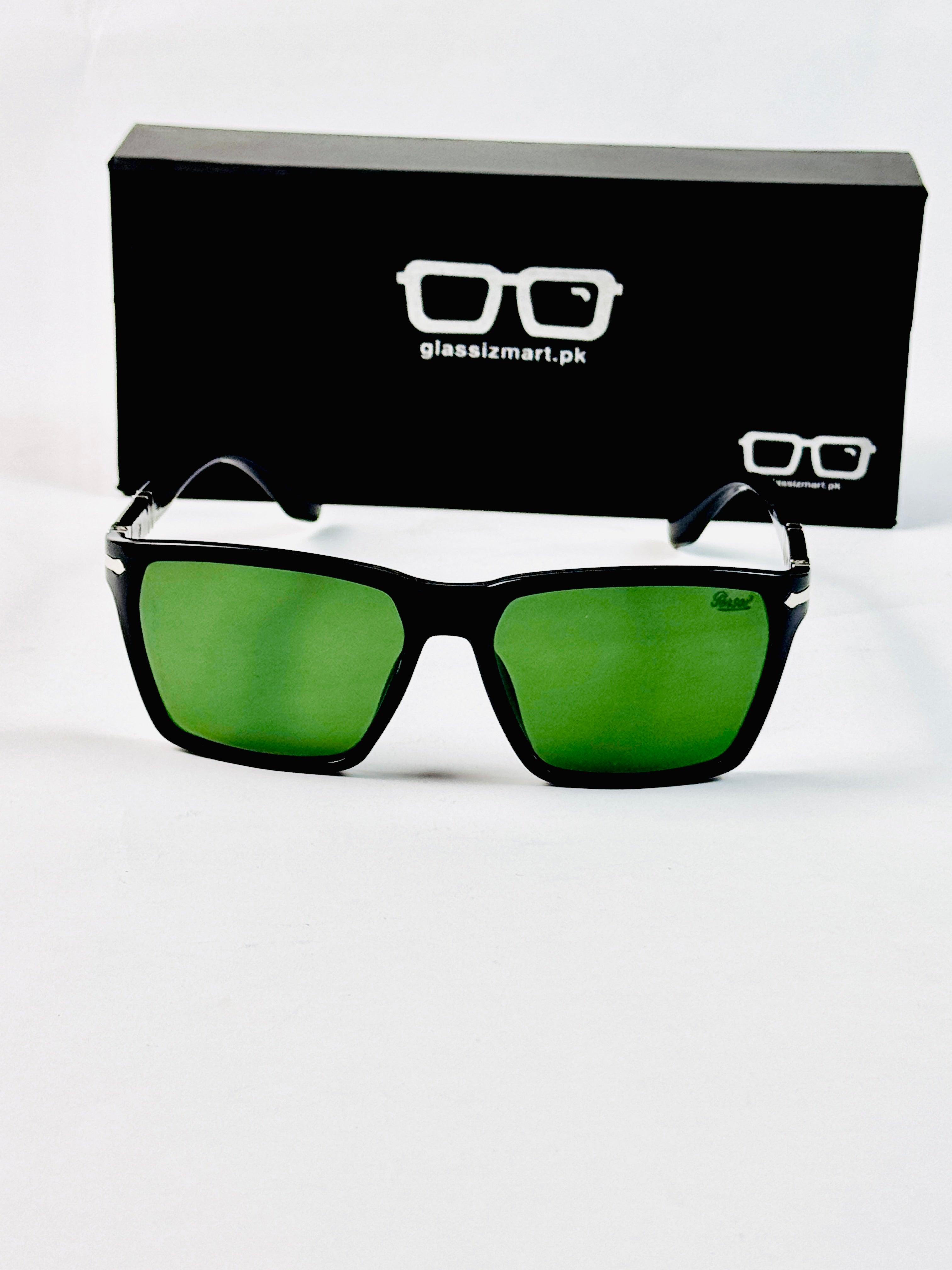 Persol – 3271 - 54 - Black Green – Acetate - Sunglasses – Unisex
