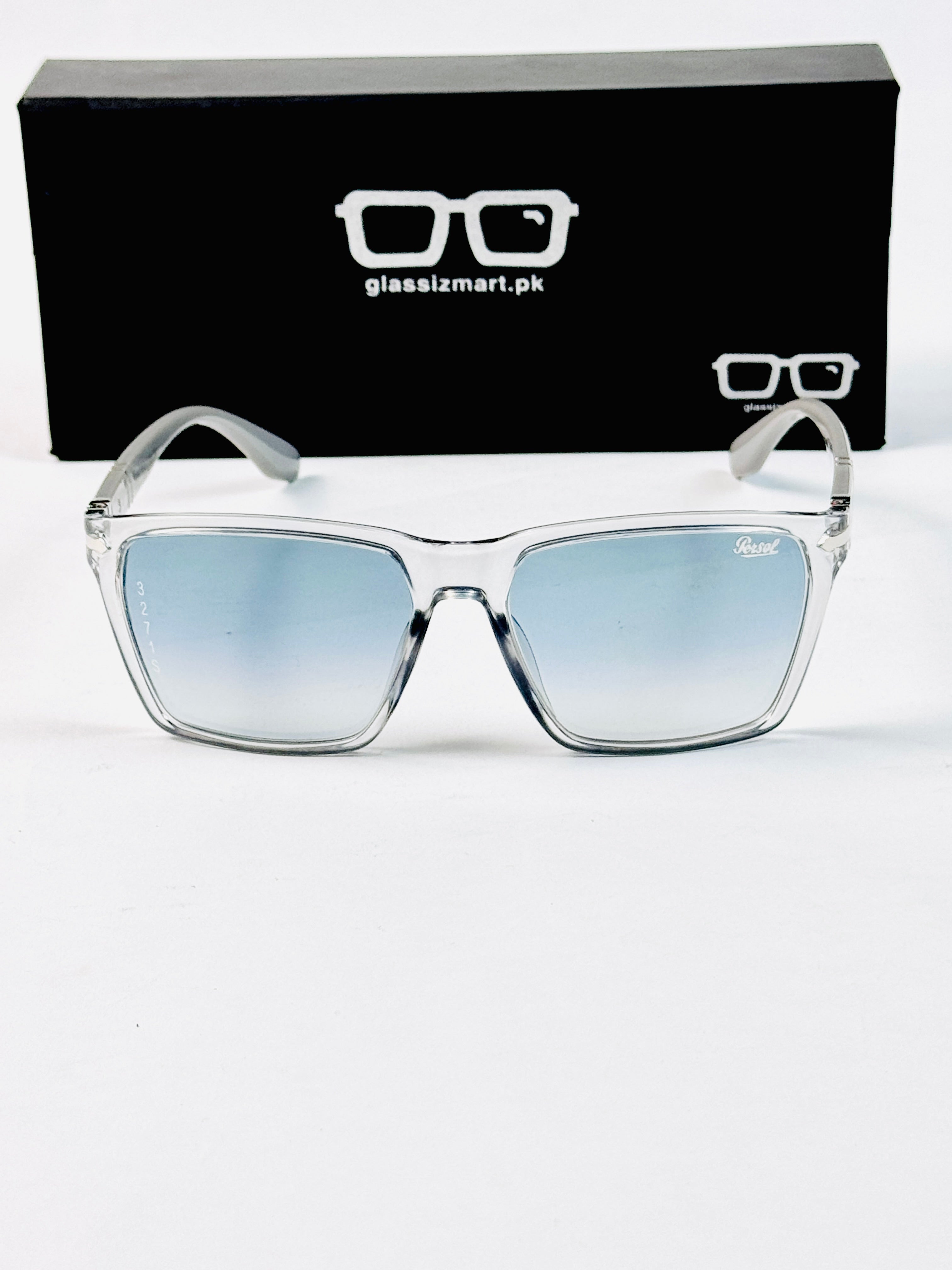 Persol – 3271 - 54 - Transparent Blue – Acetate - Sunglasses – Unisex