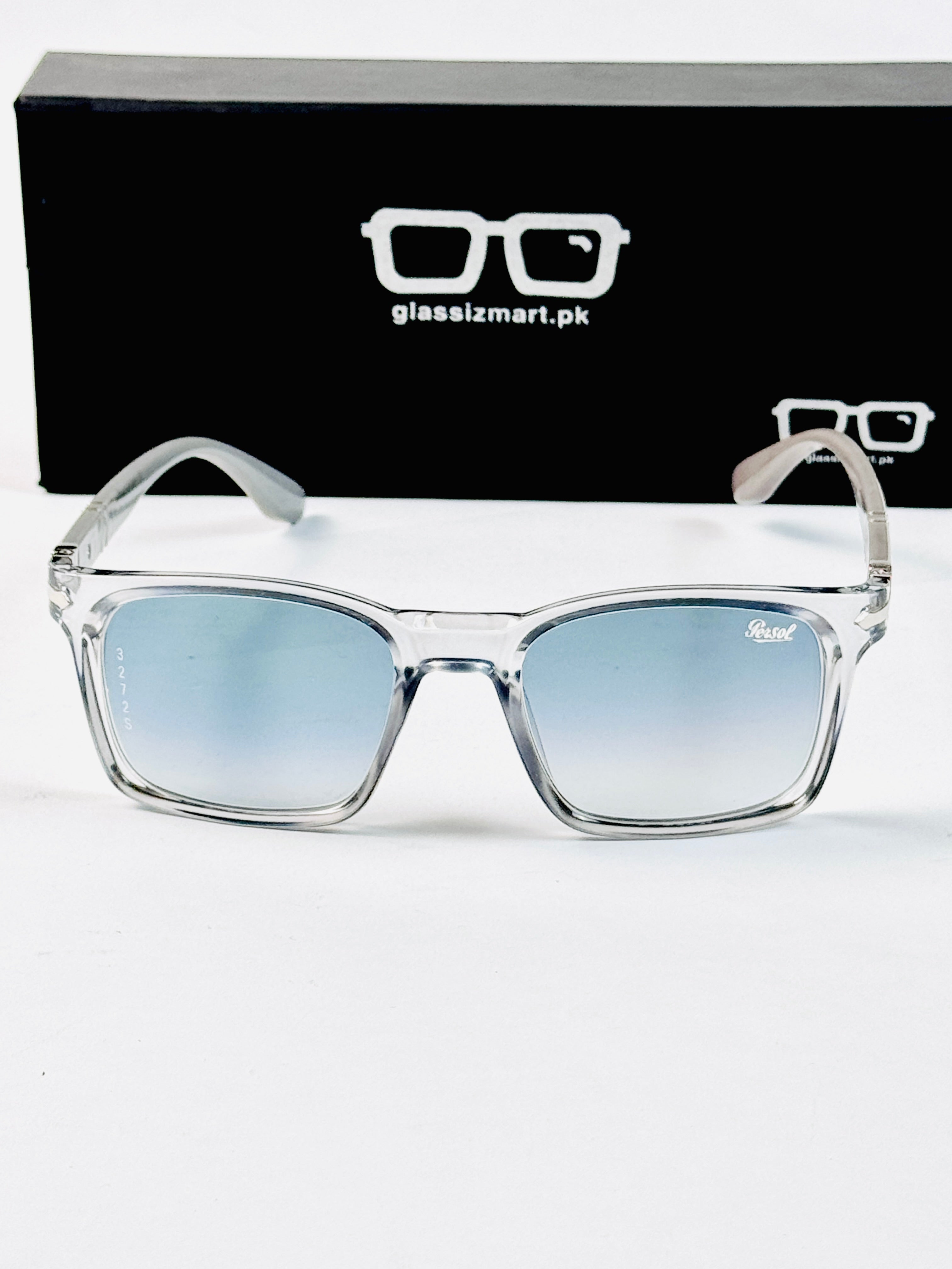 Persol – 3272 - 56 - Transparent Blue – Acetate - Sunglasses – Unisex