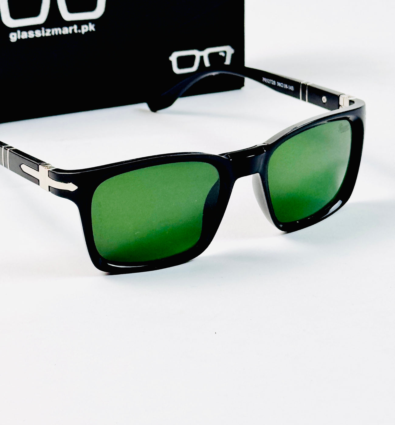 Persol – 3272 - 56 - Black Green – Acetate - Sunglasses – Unisex