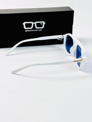 Moscot – 6090 – 51 - White Black – Acetate  – Sunglasses - Unisex