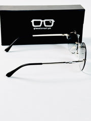 Bvlgari – 20352 - 55 – Silver Green Gradient – Metal - Sunglasses – Ladies