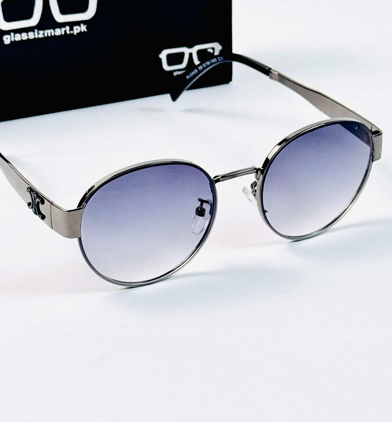 Celine – 2405 - 58 – Grey Black – Metal – Sunglasses - Unisex