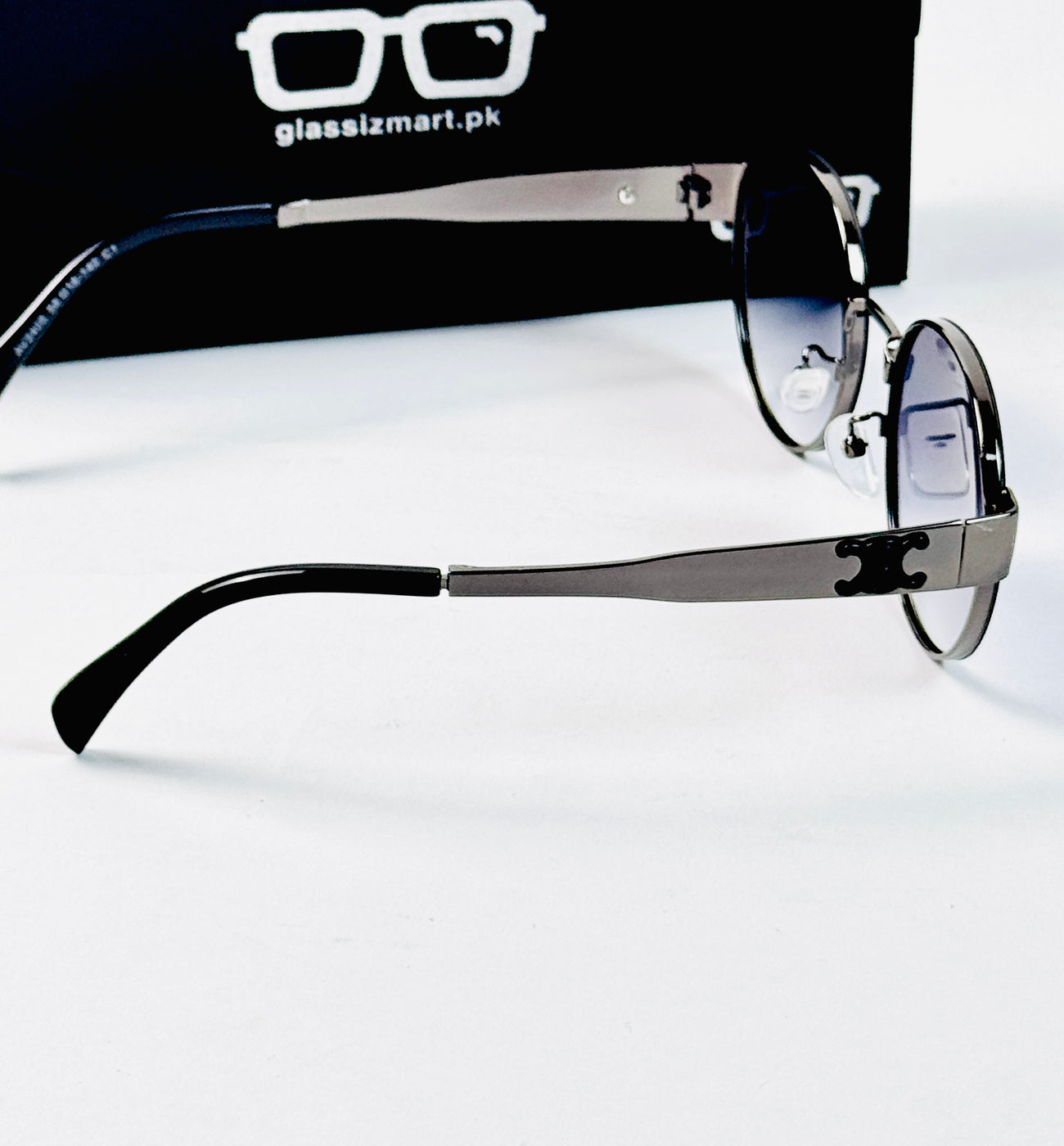 Celine – 2405 - 58 – Grey Black – Metal – Sunglasses - Unisex