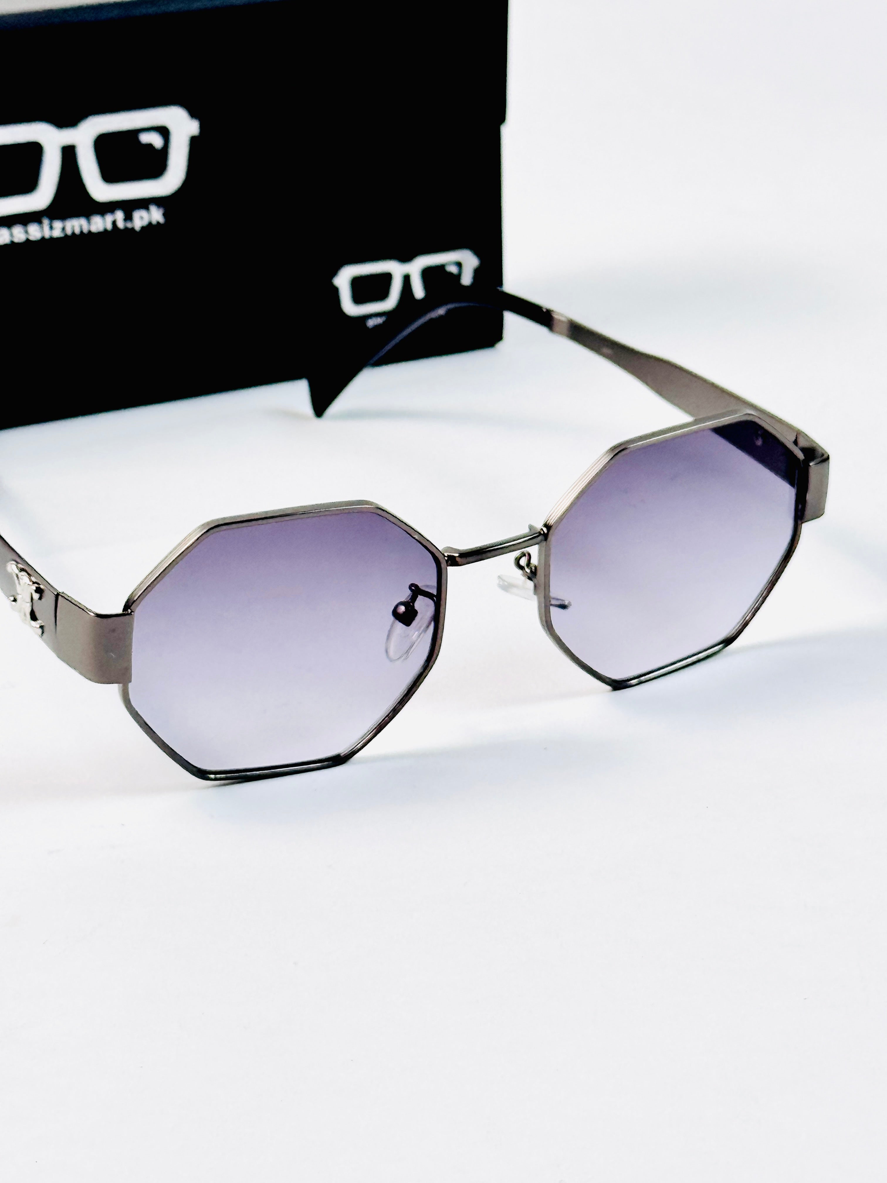 Celine – 2157 - 58 – Grey Black – Metal – Sunglasses - Unisex