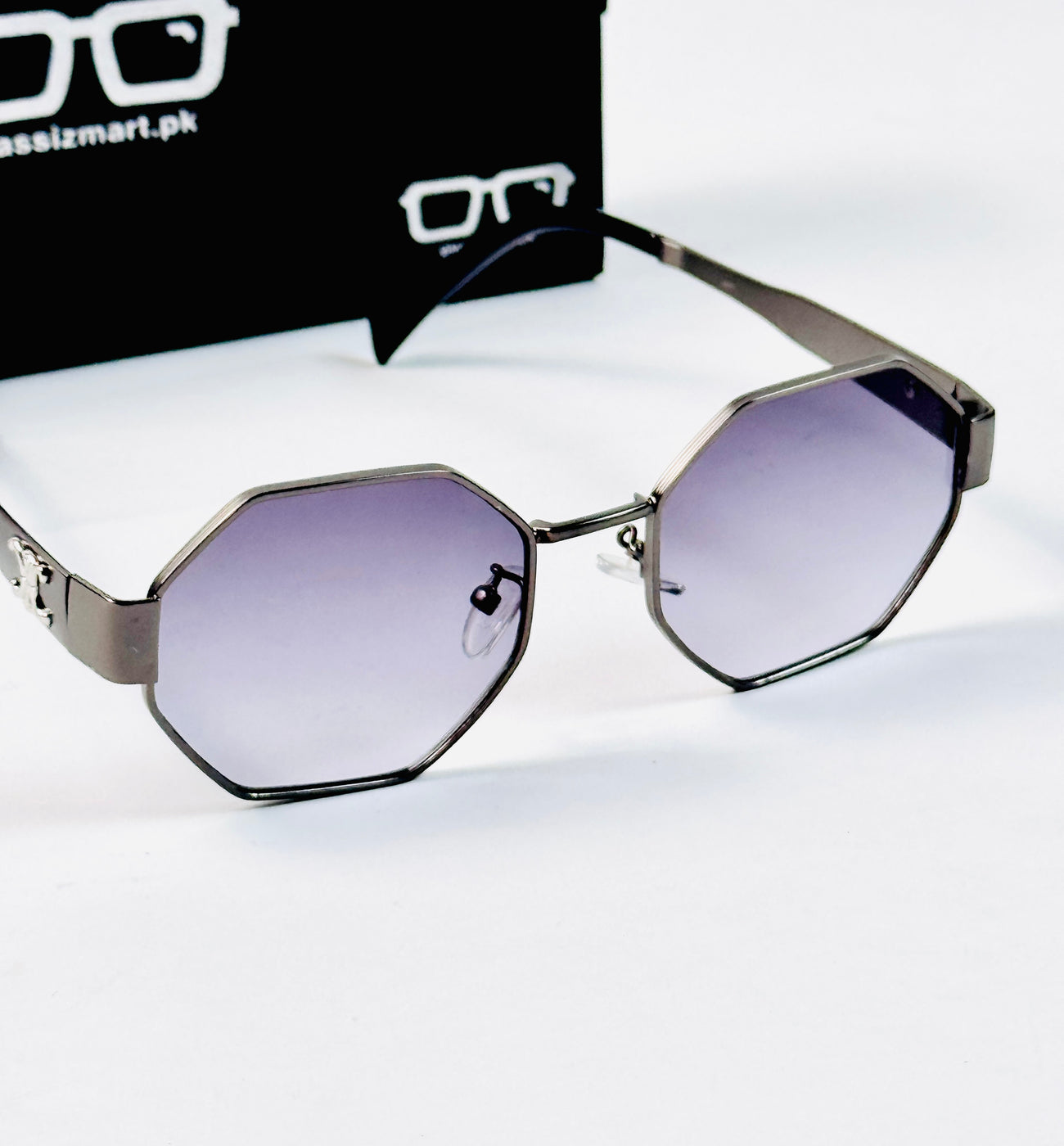 Celine – 2157 - 58 – Grey Black – Metal – Sunglasses - Unisex