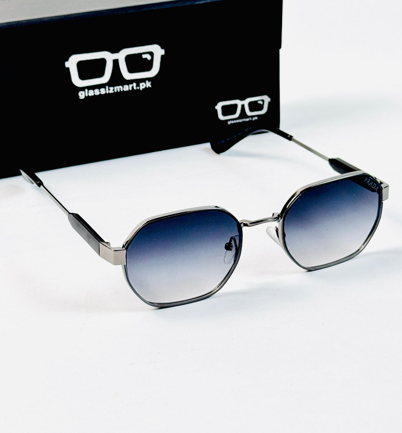 Prada – 19084 – 56 – Grey Gradient – Metal – Sunglasses – Unisex