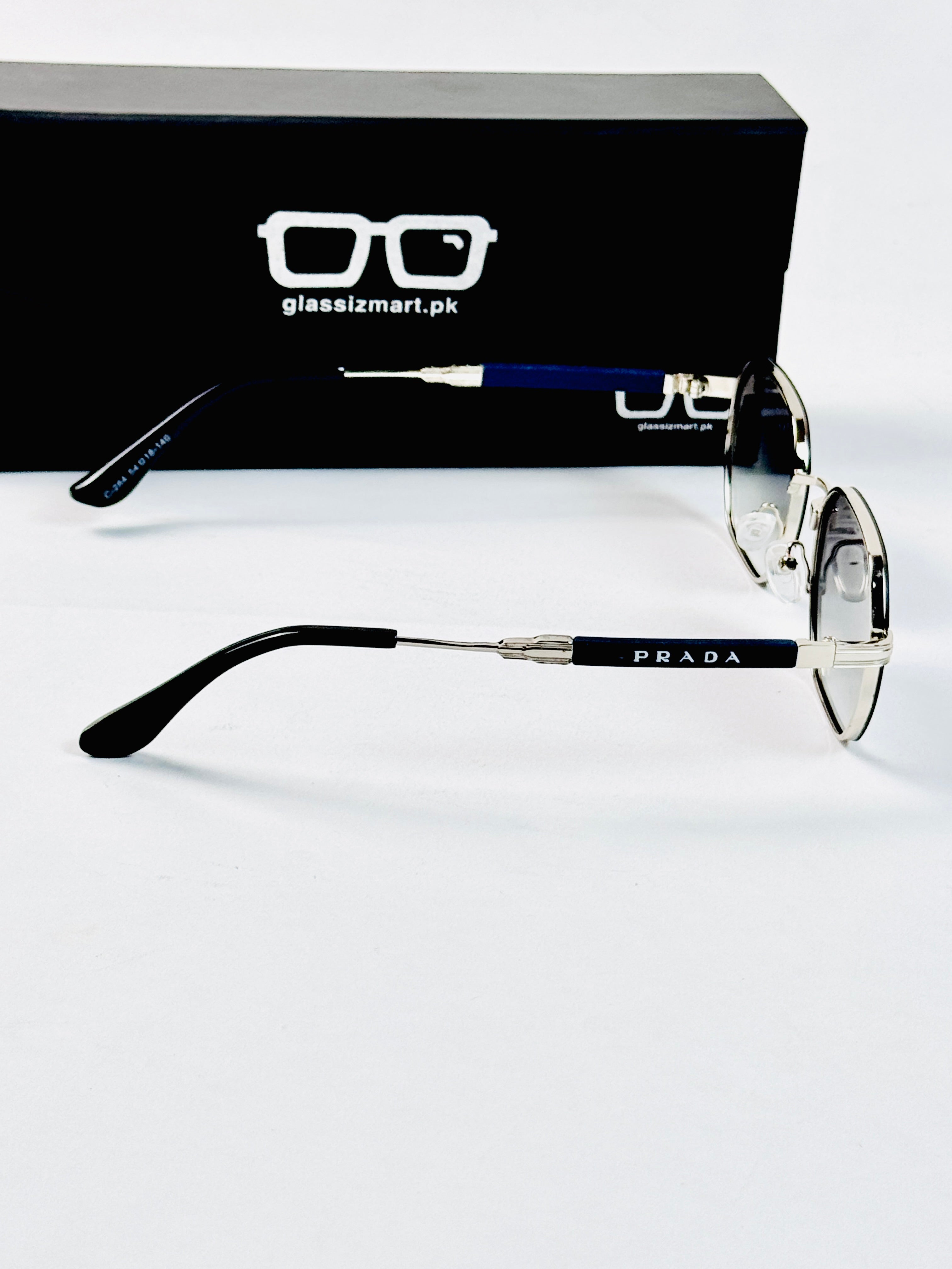 Prada – 284 – 54 – Silver Gradient – Metal – Sunglasses – Unisex
