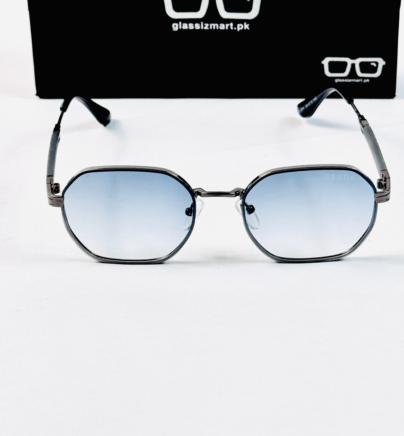 Prada – 284– 55 – Blue – Metal – Sunglasses – Unisex