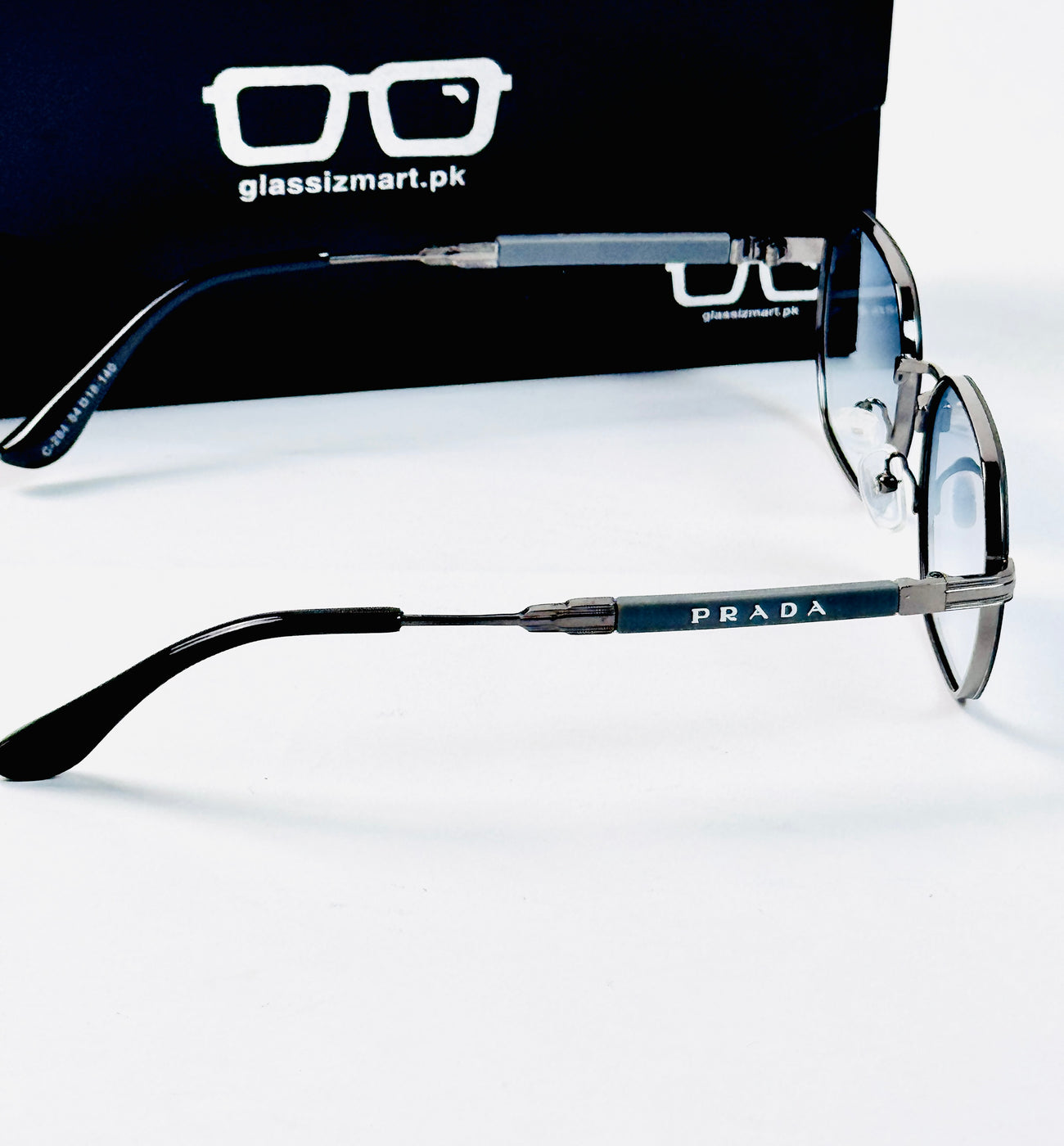Prada – 284– 55 – Blue – Metal – Sunglasses – Unisex