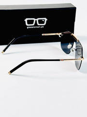 Gucci – 5021 – 52 – Black – Metal – Sunglasses – Unisex
