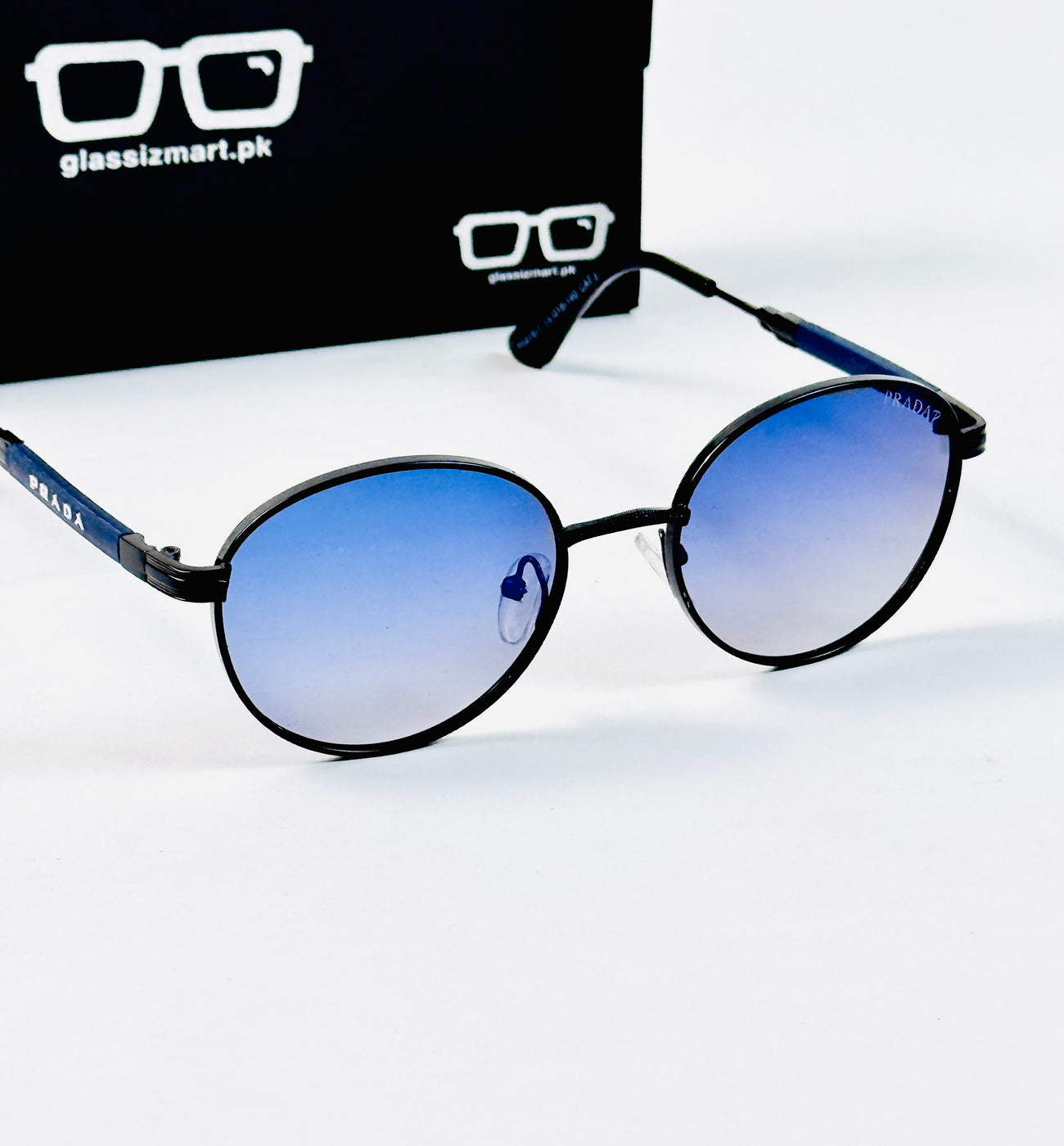 Prada – 04016 – 54 – Blue Mercury – Metal – Sunglasses – Unisex - Polarized