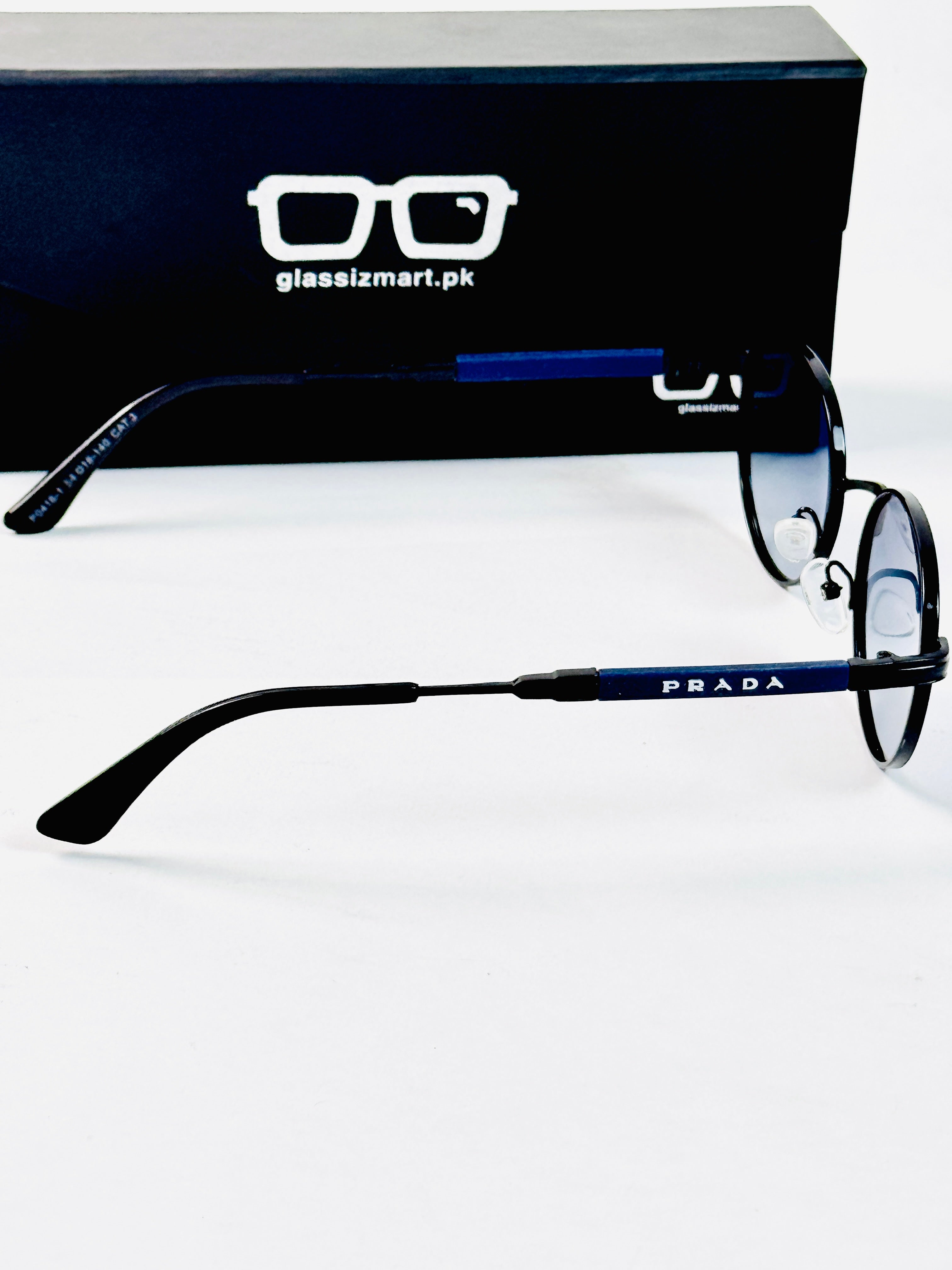 Prada – 04016 – 54 – Blue Mercury – Metal – Sunglasses – Unisex - Polarized