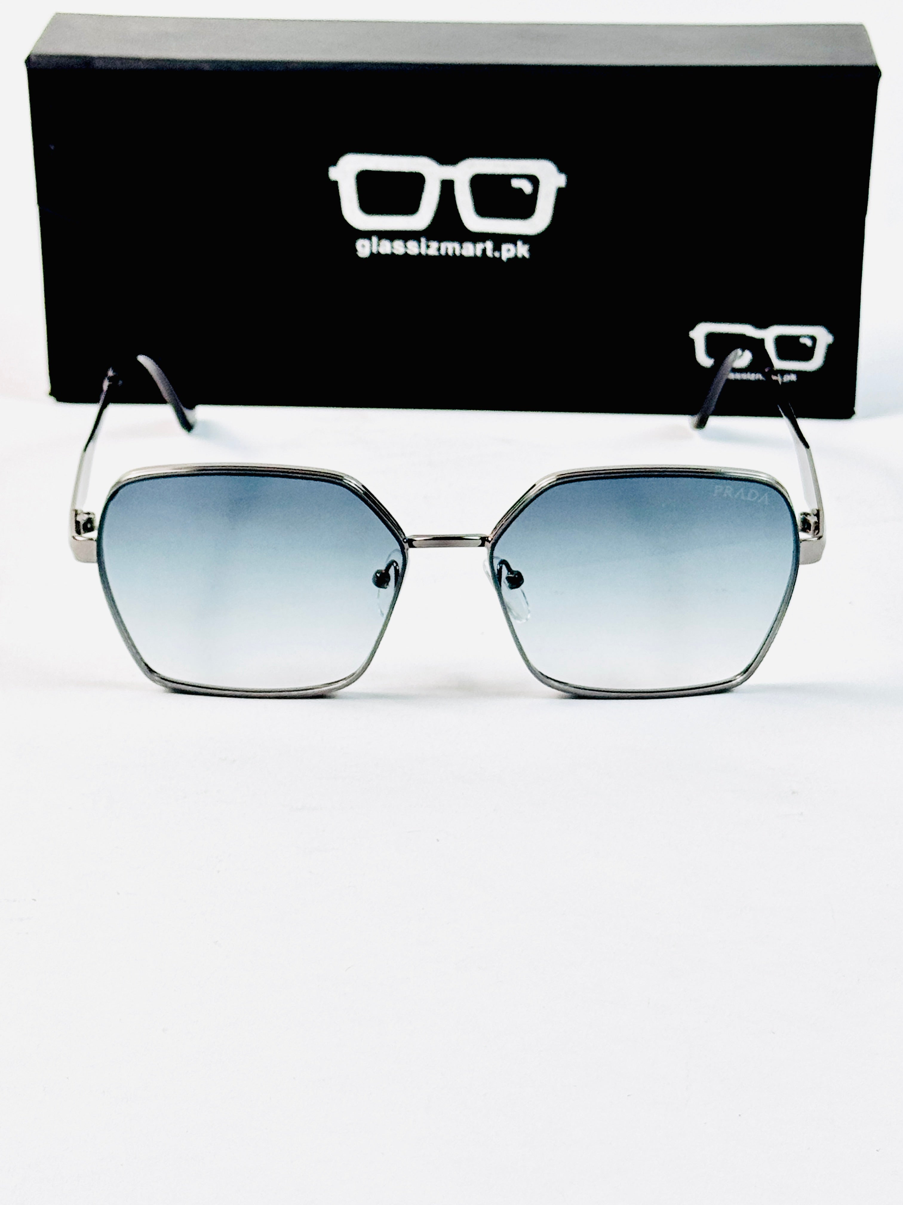 Prada – 88081 – 58 – Blue Gradient – Metal – Sunglasses – Ladies