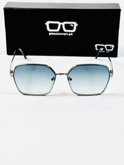 Prada – 88081 – 58 – Blue Gradient – Metal – Sunglasses – Ladies