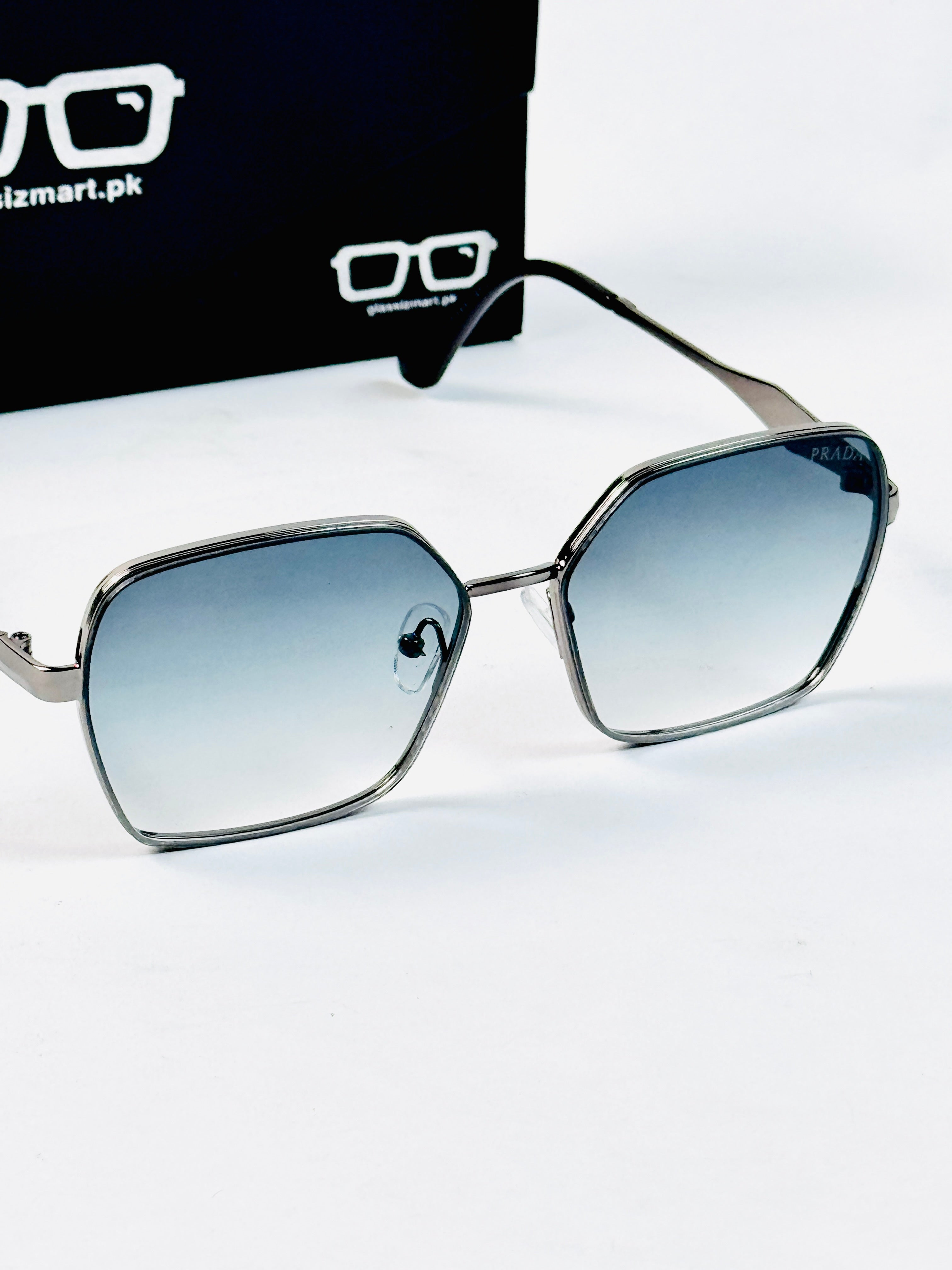 Prada – 88081 – 58 – Blue Gradient – Metal – Sunglasses – Ladies