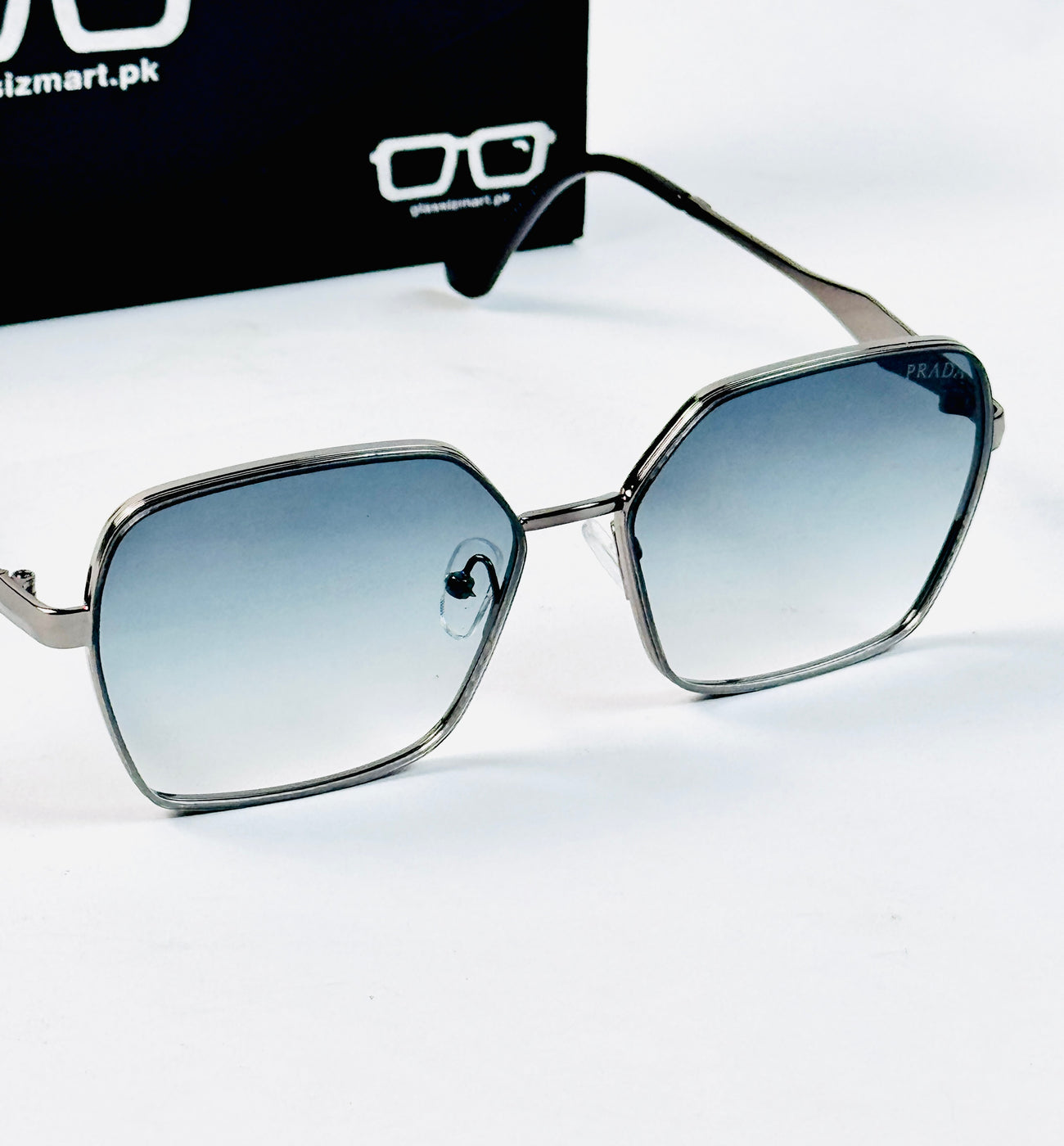 Prada – 88081 – 58 – Blue Gradient – Metal – Sunglasses – Ladies