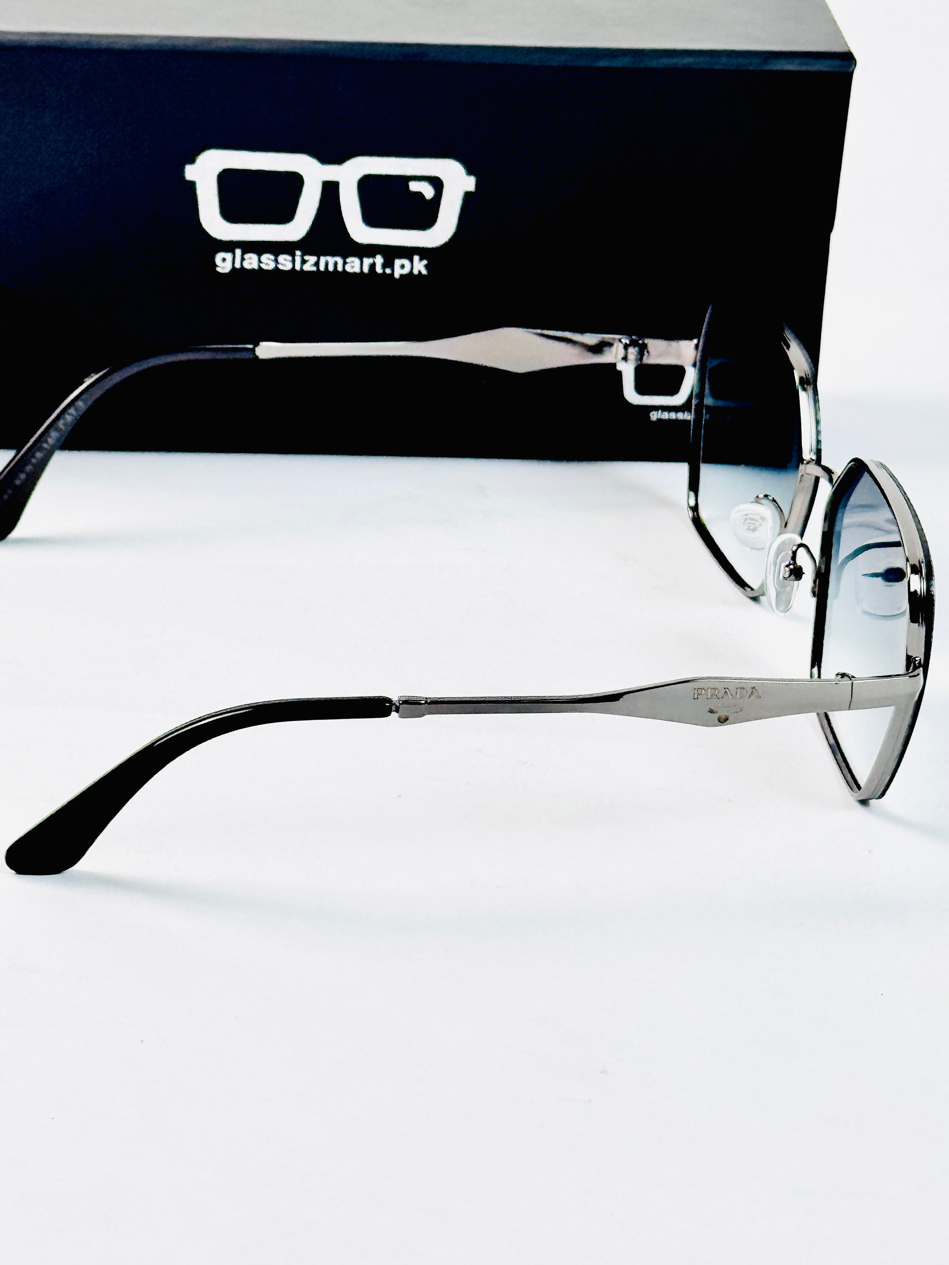 Prada – 88081 – 58 – Blue Gradient – Metal – Sunglasses – Ladies