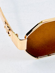 Celine – 2403 - 58 – Golden Brown – Metal – Sunglasses - Unisex