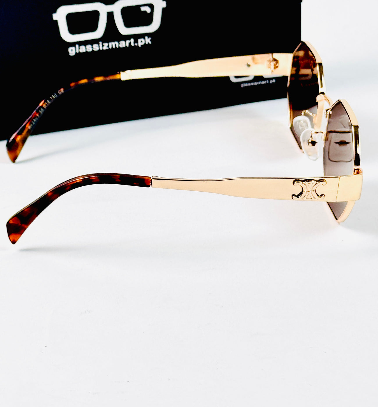 Celine – 2403 - 58 – Golden Brown – Metal – Sunglasses - Unisex