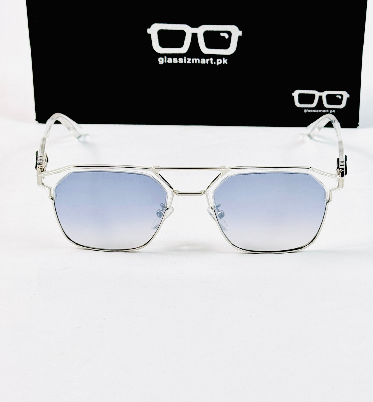 Ferragamo – 2420 – 56 – Silver Blue –- Metal – Sunglasses – Unisex