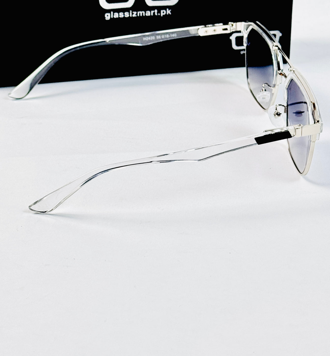 Ferragamo – 2420 – 56 – Silver Blue –- Metal – Sunglasses – Unisex
