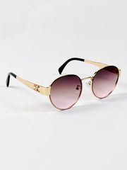 Celine – 2124 - 58 – Golden Pink – Metal – Sunglasses - Unisex