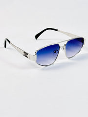Celine – 2407 - 58 – Silver Black Gradient – Metal – Sunglasses - Unisex