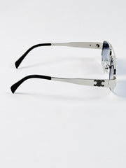 Celine – 2407 - 58 – Silver Black Gradient – Metal – Sunglasses - Unisex