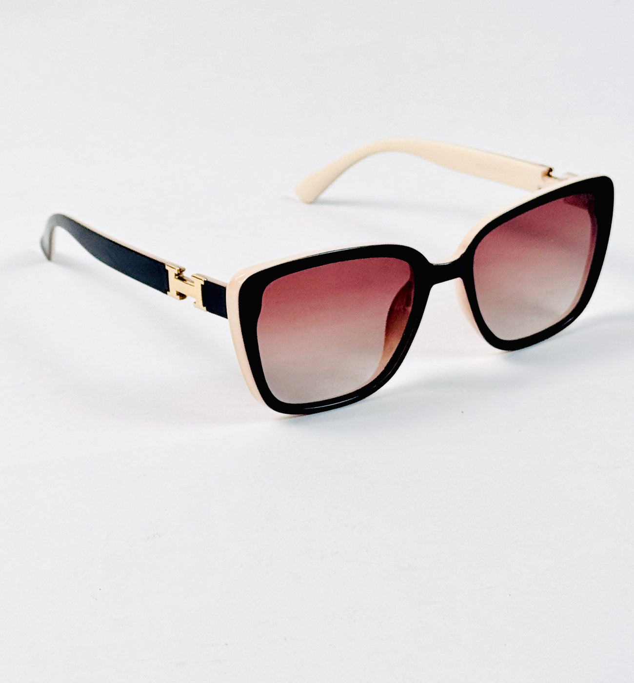 Hermes - 33120 – 60 – Brown – Acetate – Sunglasses – Ladies