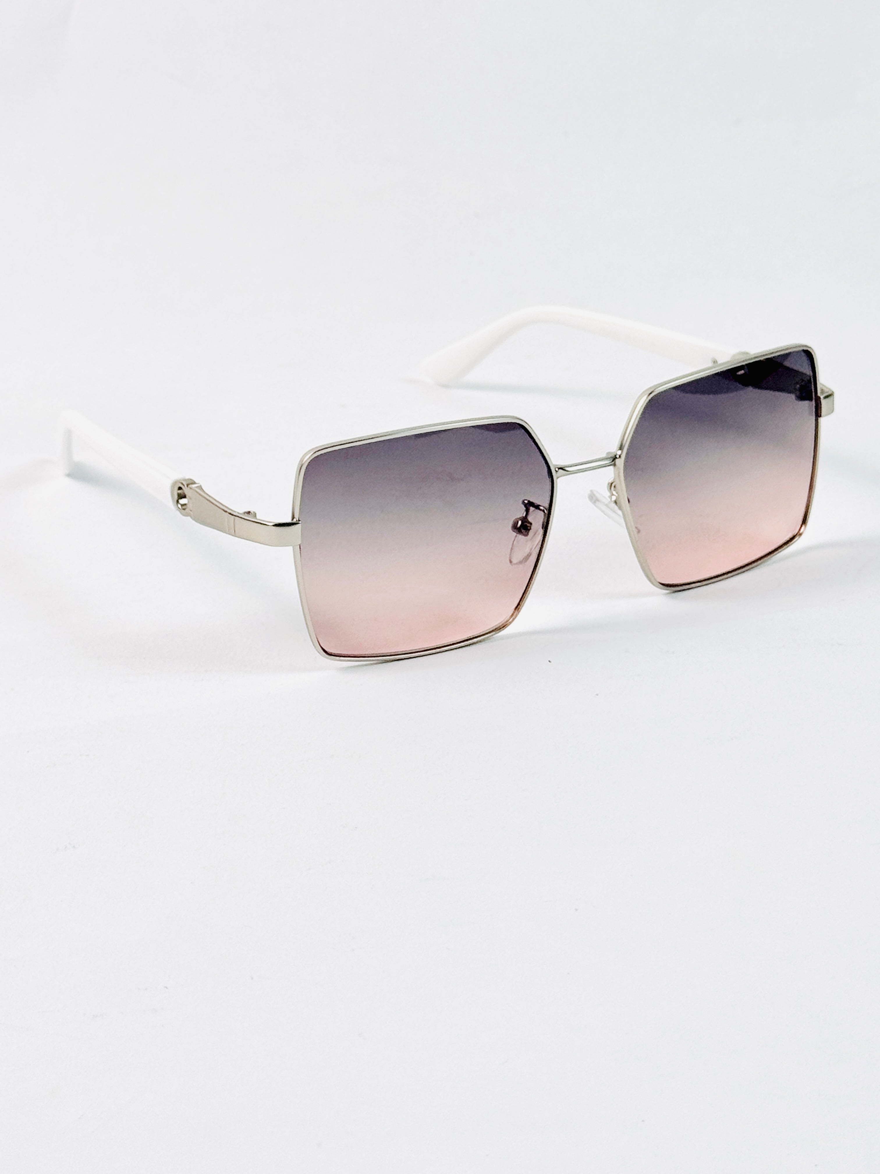 Ferragamo – 2061 – 56 – Silver Pink – Metal – Sunglasses – Ladies