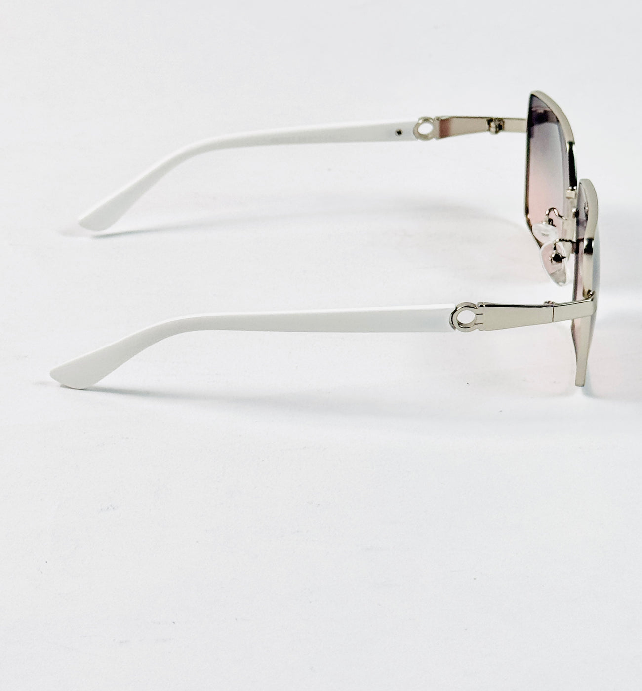 Ferragamo – 2061 – 56 – Silver Pink – Metal – Sunglasses – Ladies