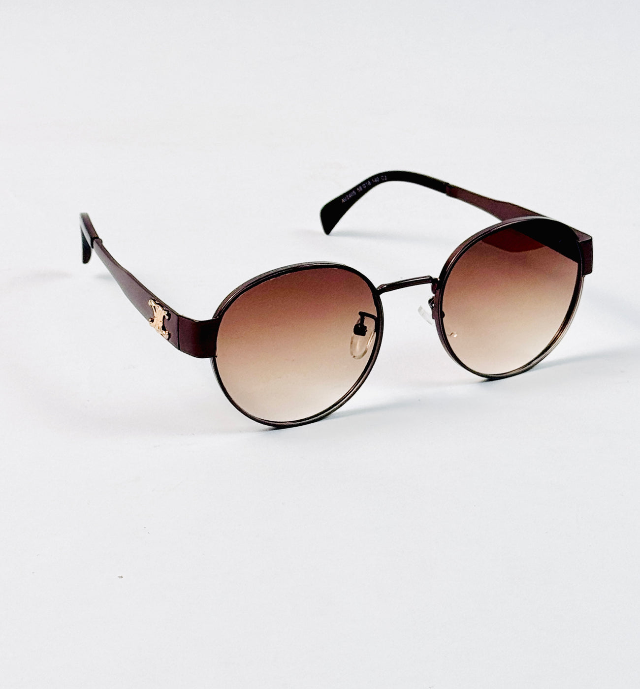 Celine – 2124 - 58 – Brown – Metal – Sunglasses - Unisex