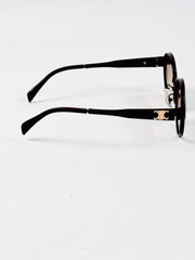 Celine – 2124 - 58 – Brown – Metal – Sunglasses - Unisex