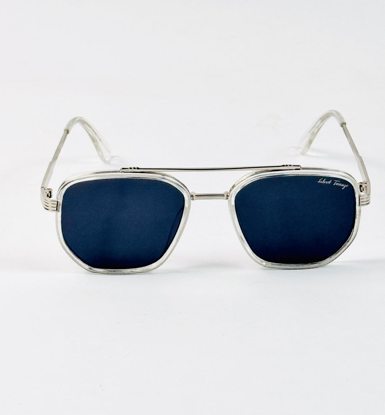 Ferragamo – 19344 – 55 – Transparent Black – Metal – Sunglasses – Unisex