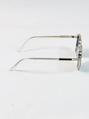 Ferragamo – 19344 – 55 – Transparent Black – Metal – Sunglasses – Unisex