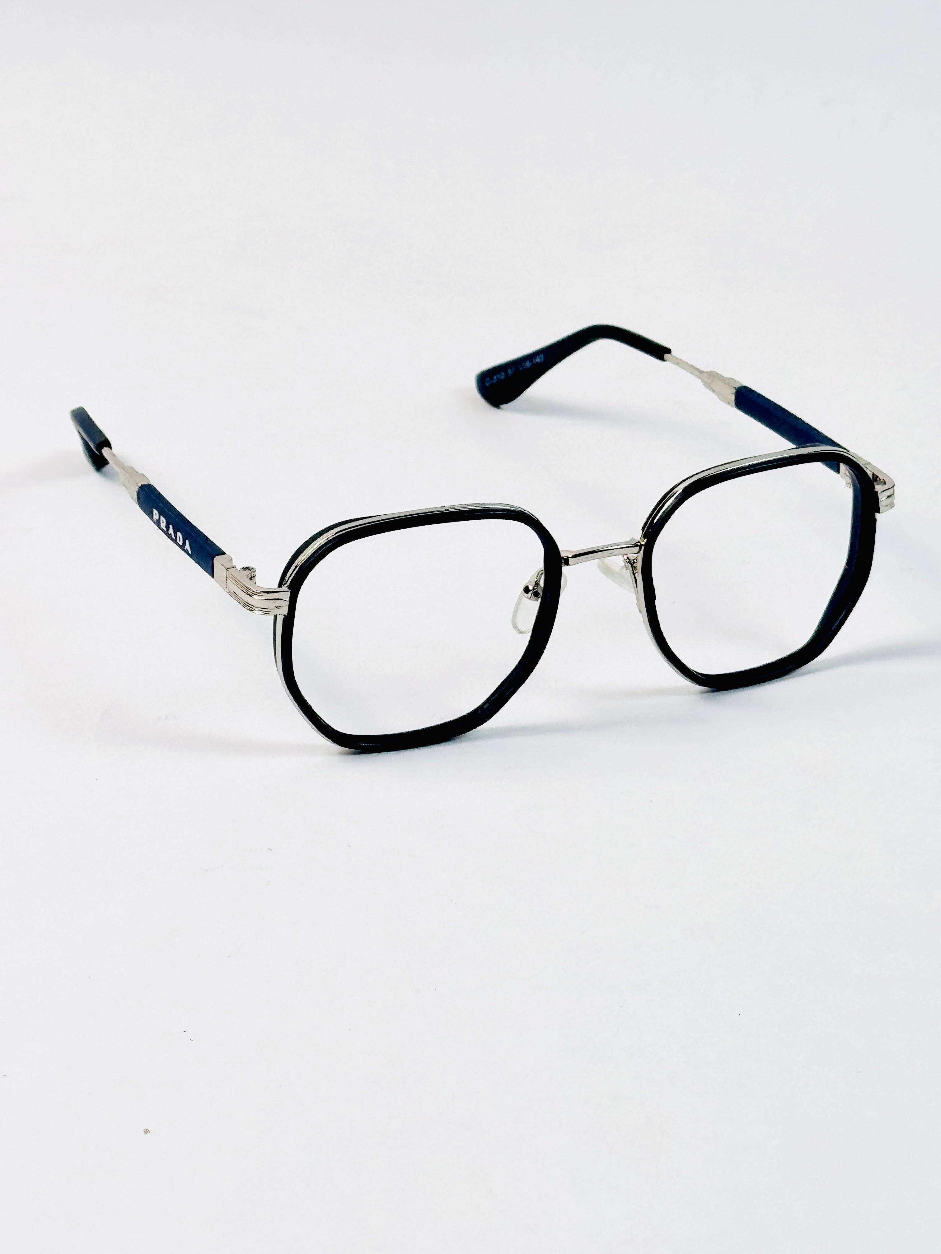 Prada – 310 – 54 - Silver Blue – Metal  – Optics - Unisex