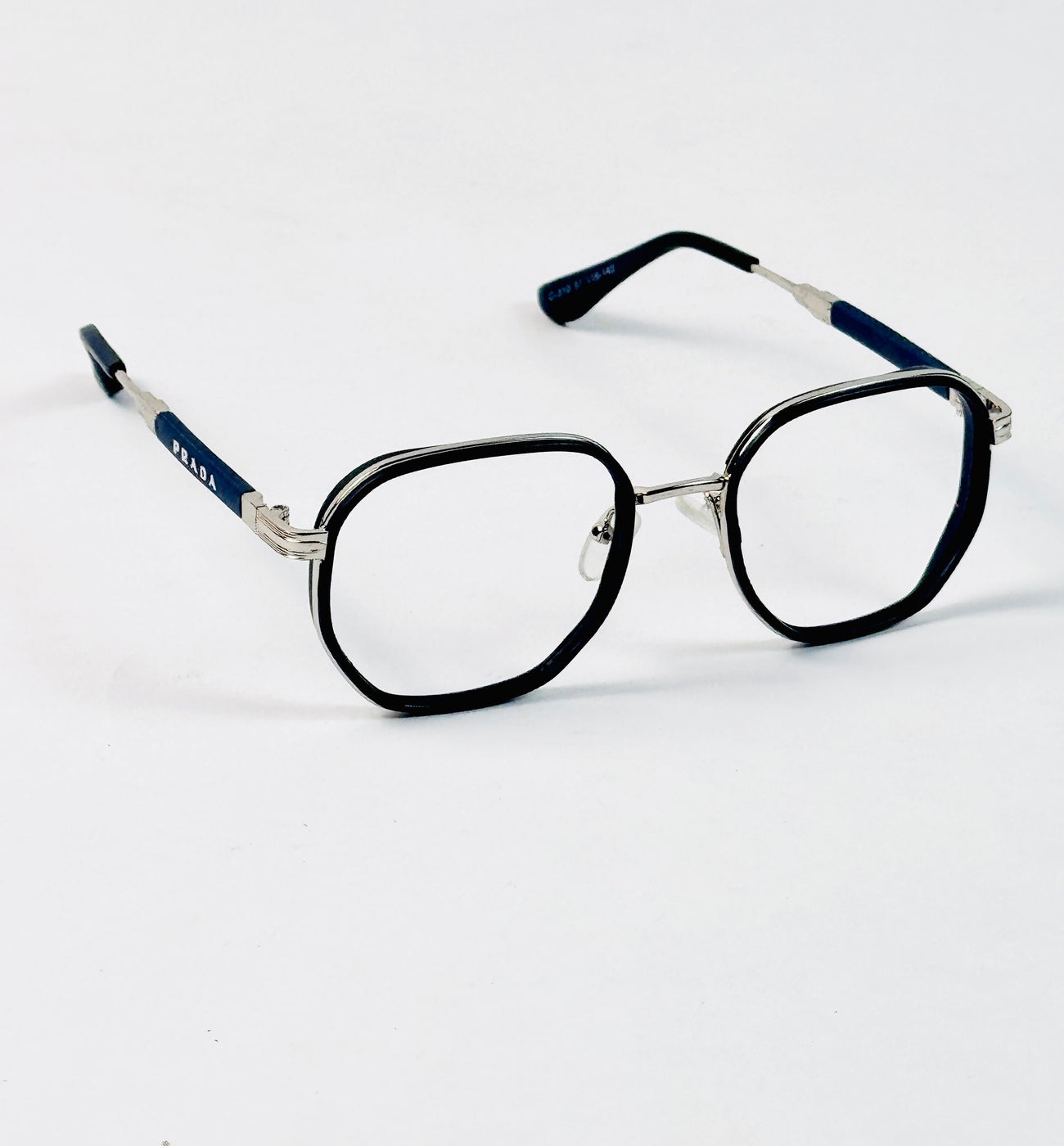 Prada – 310 – 54 - Silver Blue – Metal  – Optics - Unisex