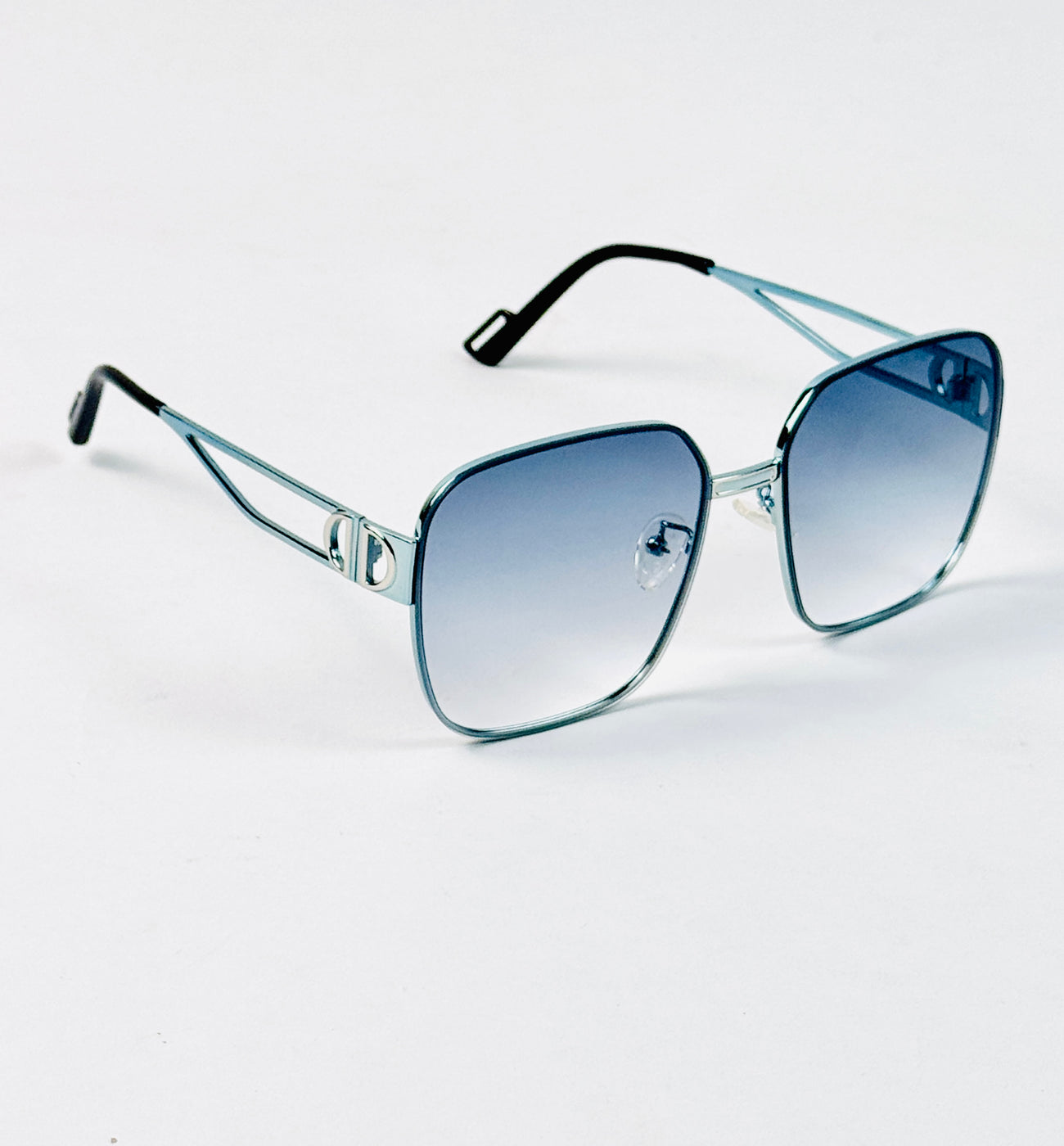 Dior – 342 – 56 – Blue – Metal – Sunglasses – Ladies