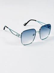Dior – 342 – 56 – Blue – Metal – Sunglasses – Ladies