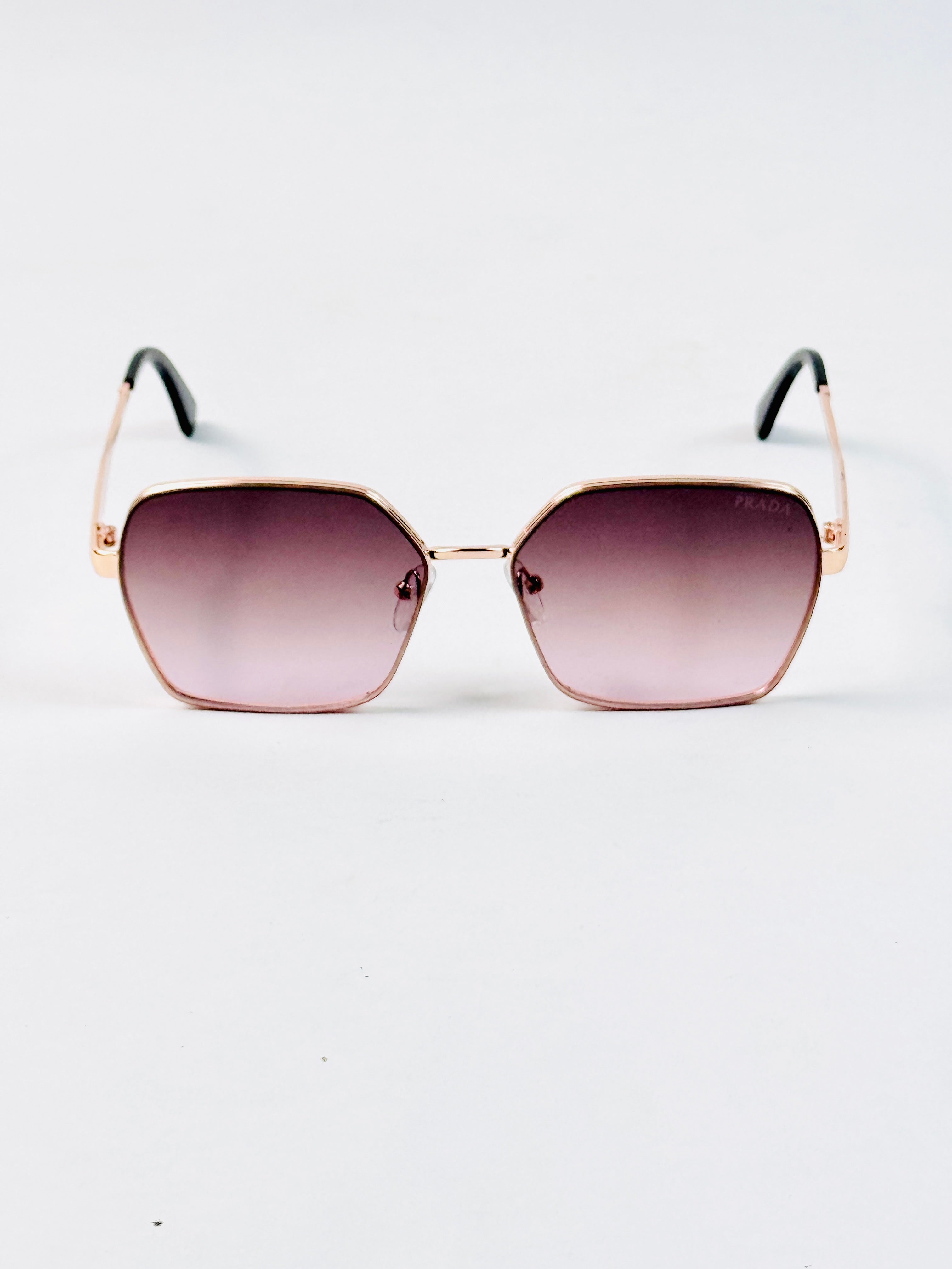 Prada – 88081 – 58 – Golden Pink – Metal – Sunglasses – Ladies
