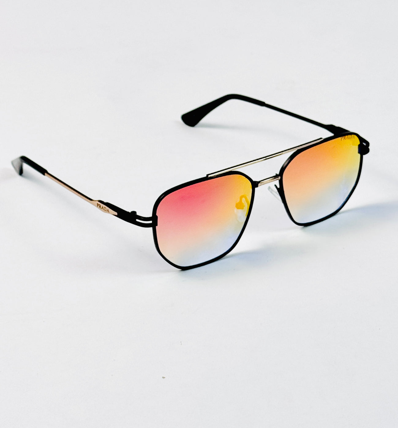 Prada – 19411 - 54 – Black Mercury – Metal – Sunglasses - Unisex