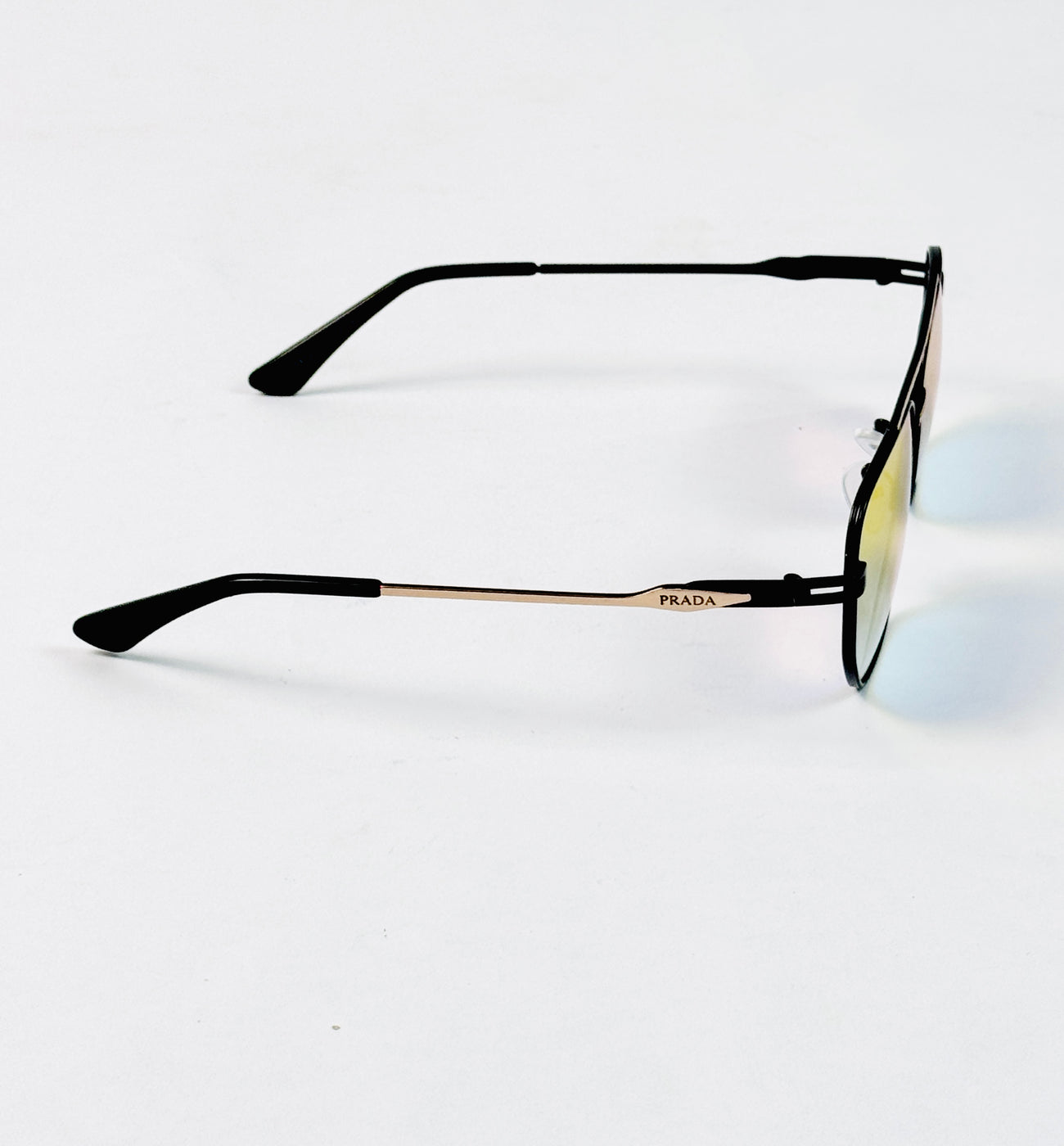 Prada – 19411 - 54 – Black Mercury – Metal – Sunglasses - Unisex