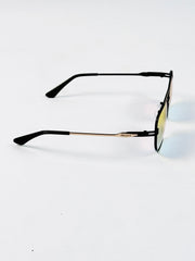 Prada – 19411 - 54 – Black Mercury – Metal – Sunglasses - Unisex
