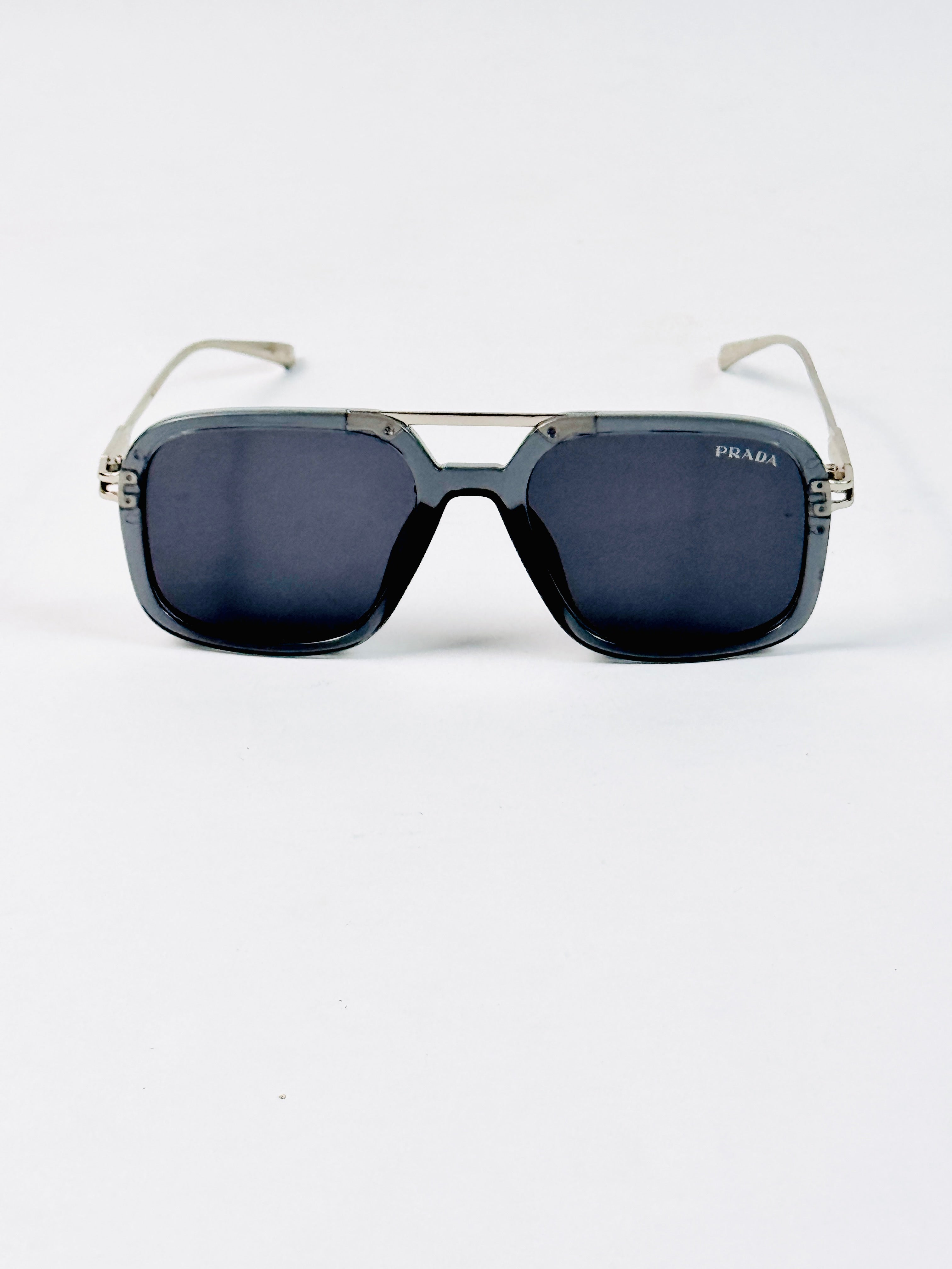 Prada – 5433 – 55 – Silver Grey – Metal – Sunglasses – Unisex