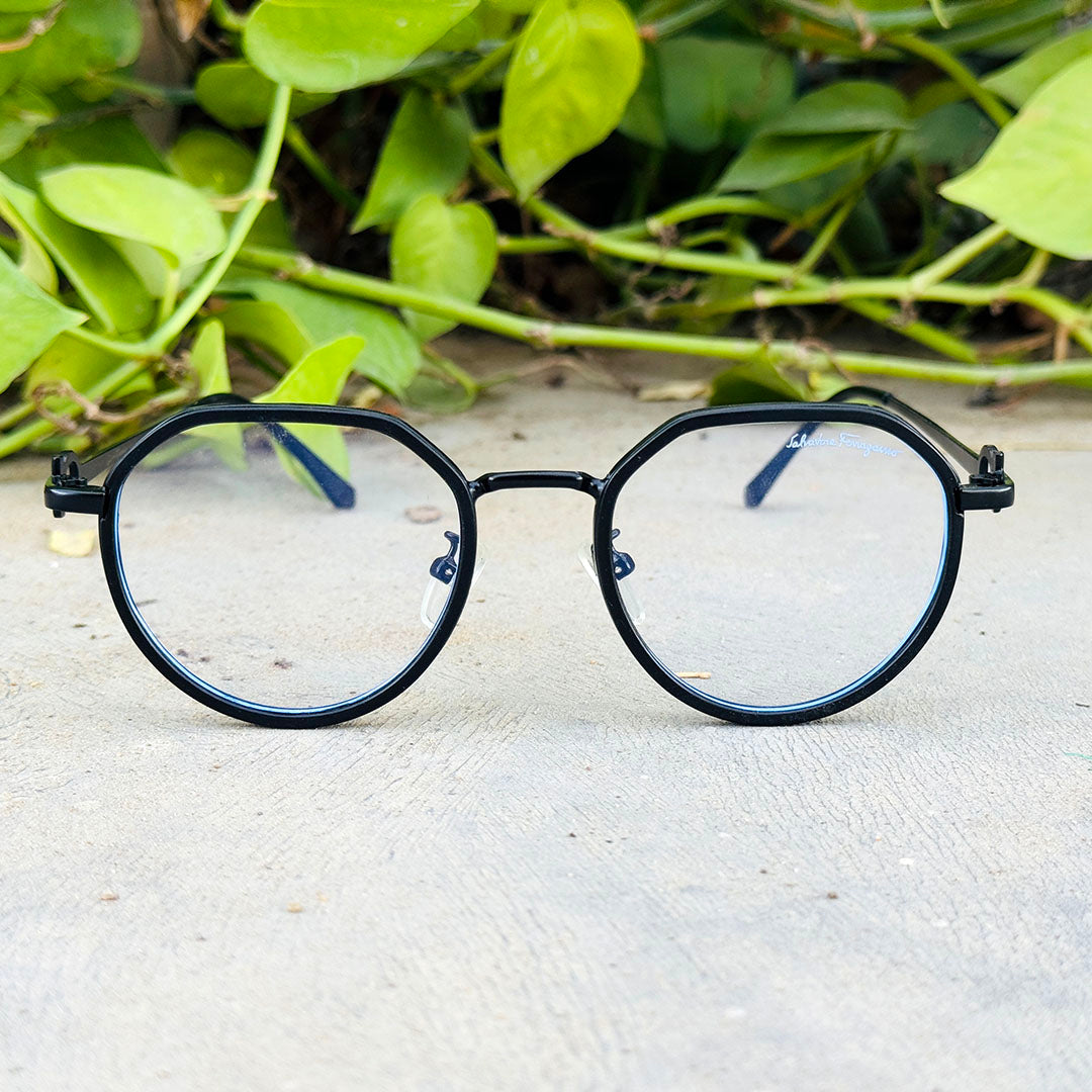 Ferragamo – 5580 – 54 – Black – Metal – Optics – Unisex