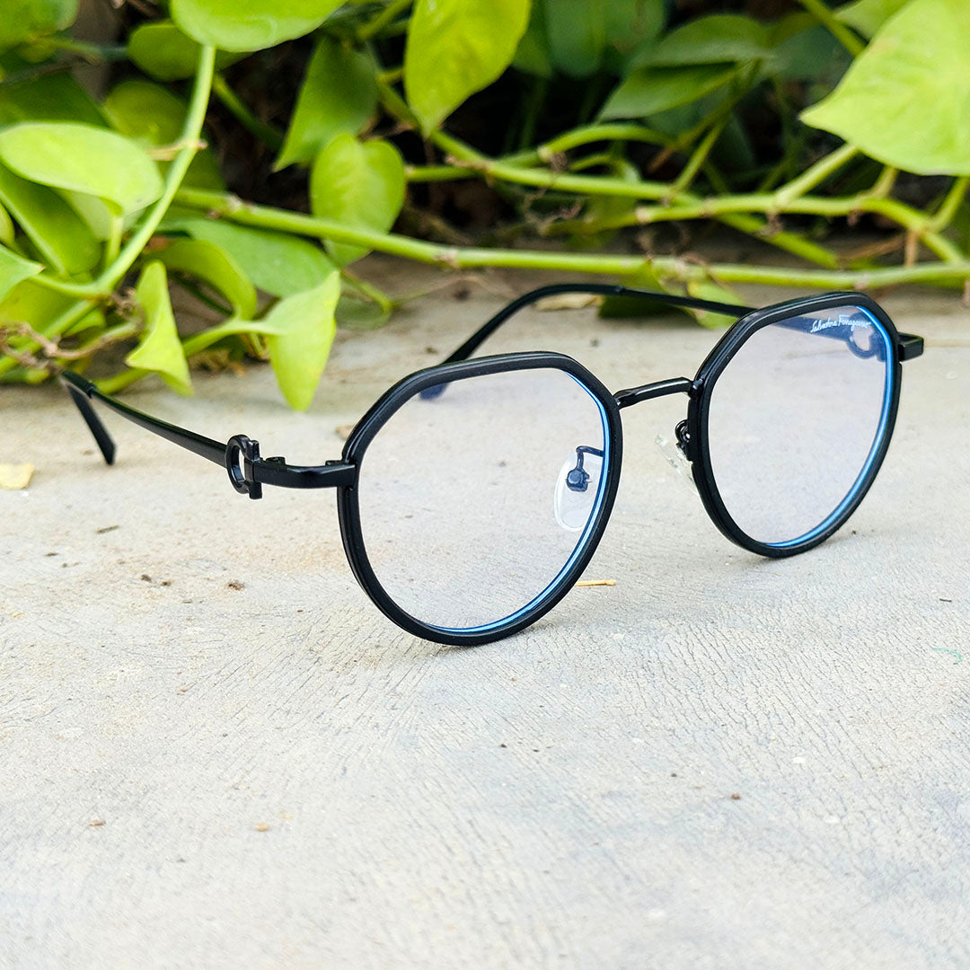Ferragamo – 5580 – 54 – Black – Metal – Optics – Unisex